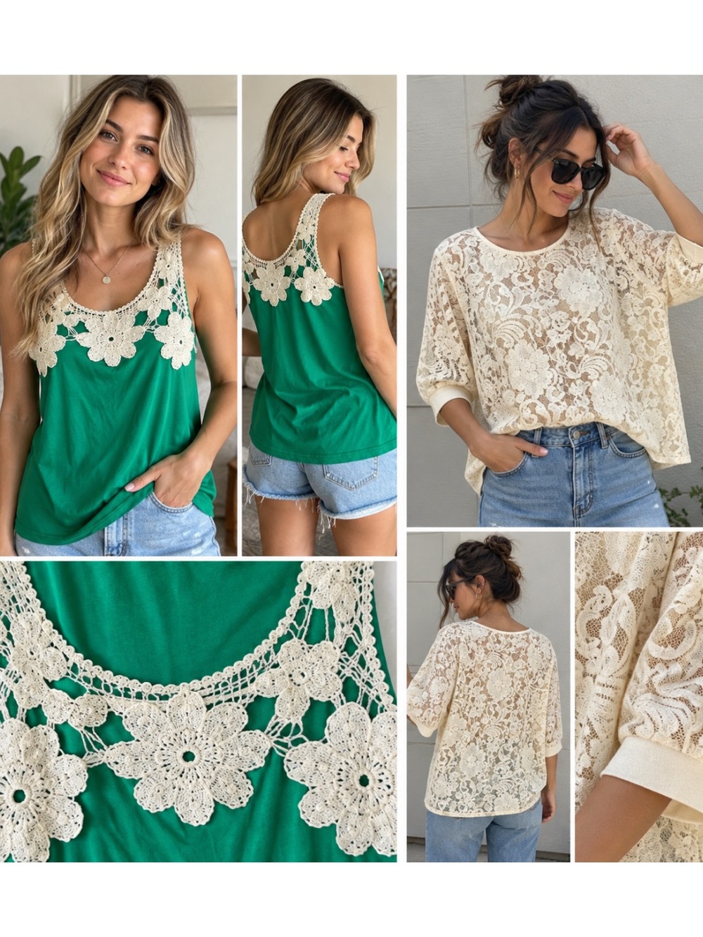 🤍F21 Lace Top Bundle (M)